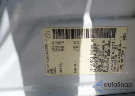 2016 Nissan Maxima 3.5 Sl from USA, damaged, VIN 1N4AA6AP2GC430711